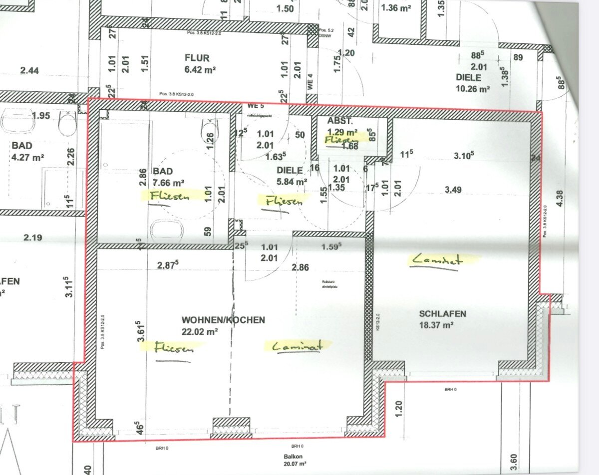 Wohnung zur Miete 880 € 2 Zimmer 65,2 m²<br/>Wohnfläche Buchholz Buchholz 21244