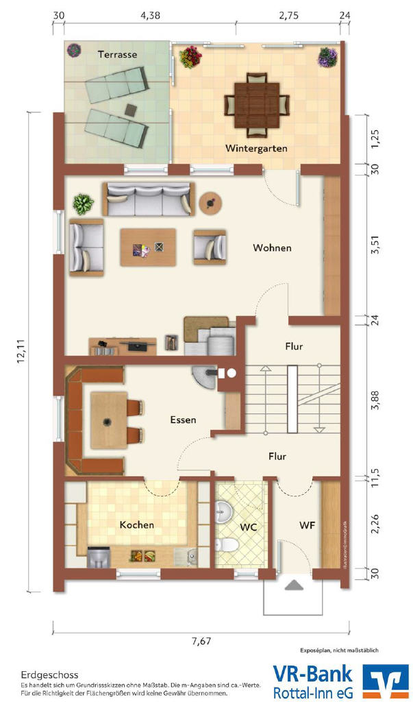 Doppelhaushälfte zum Kauf 235.000 € 5 Zimmer 153 m²<br/>Wohnfläche 476 m²<br/>Grundstück Kößlarn Kößlarn 94149