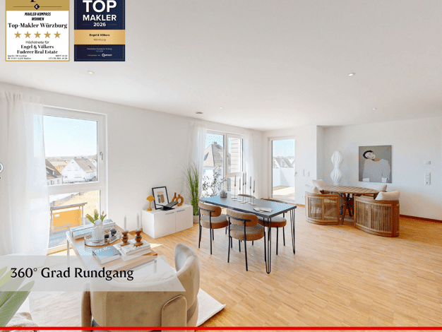 Wohnung zum Kauf - Erstbezug provisionsfrei 639.000 € 3 Zimmer 97,1 m² Volkach Volkach 97332