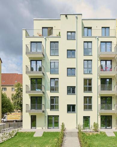 Penthouse zur Miete - Erstbezug 1.500 € 2 Zimmer 67,8 m² Dachgeschoss, 5. Geschoss frei ab sofort Hubertus Straße 16 Lichtenberg Berlin 10365