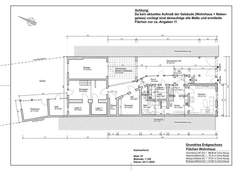 Einfamilienhaus zum Kauf 79.000 € 5 Zimmer 140 m² 570 m² Grundstück Kammerforst 99986
