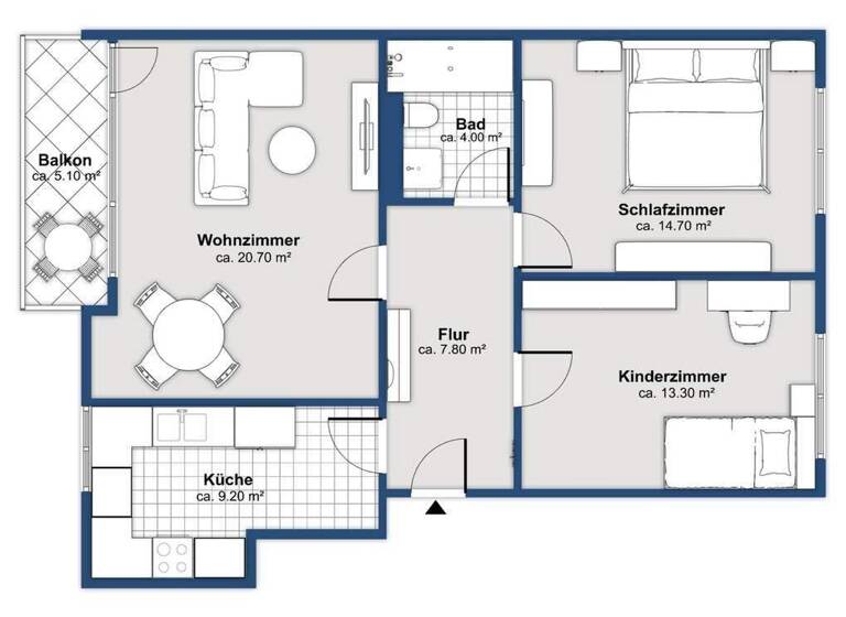 Wohnung zum Kauf 195.000 € 3 Zimmer 64,8 m² Kehl 77694