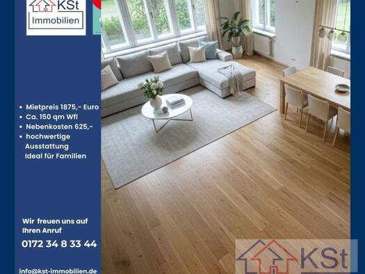 Wohnung zur Miete 1.875 € 4 Zimmer 150 m² EG Hauptstraße 21 Markkleeberg 04416