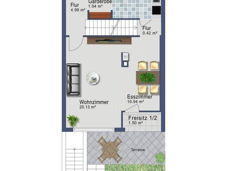 Reihenmittelhaus zum Kauf 498.000 € 4,5 Zimmer 100,6 m² 163 m² Grundstück Kochendorf Bad Friedrichshall / Kochendorf (Württemberg) 74177
