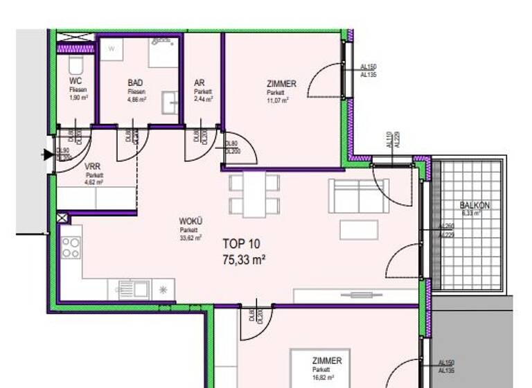 Wohnung zum Kauf 339.665 € 3 Zimmer 63 m² Groß-Enzersdorf 2301