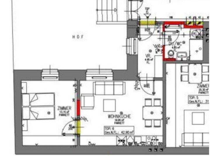 Wohnung zum Kauf 248.900 € 2 Zimmer 42,9 m² 1. Geschoss Wien 1170