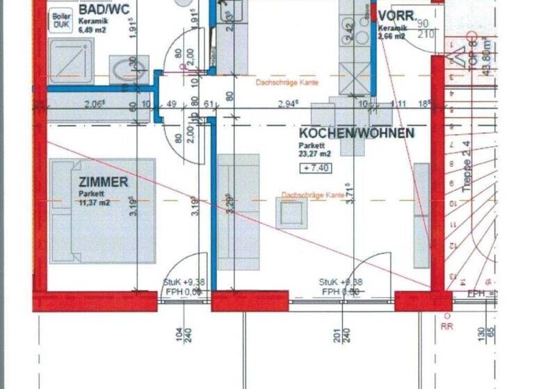 Wohnung zur Miete 491 € 2 Zimmer 43,8 m² 2. Geschoss Eggenberg Graz 8020