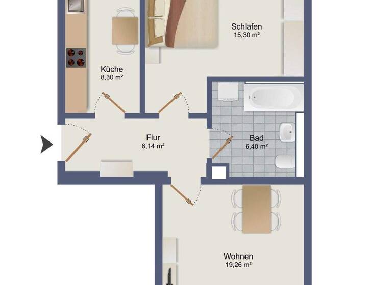 Wohnung zum Kauf 158.000 € 2 Zimmer 58,4 m² Pieschen-Nord/Trachenberge Dresden 01129