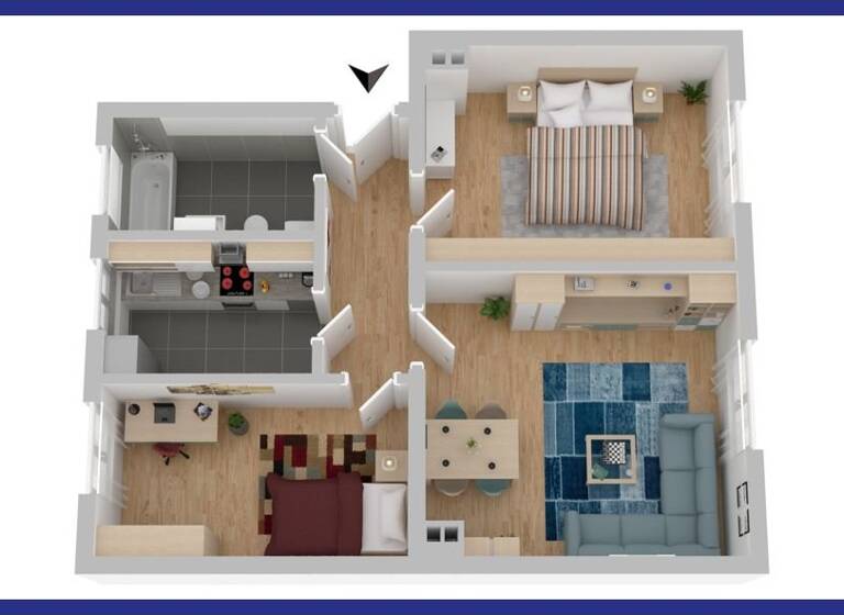 Wohnung zum Kauf 44.900 € 3 Zimmer 58,5 m²<br/>Wohnfläche 2.<br/>Geschoss Weida Weida 07570
