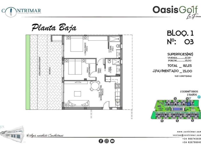 Wohnung zum Kauf provisionsfrei 254.000 € 3 Zimmer 67 m² Calle Benferri Algorfa 03169