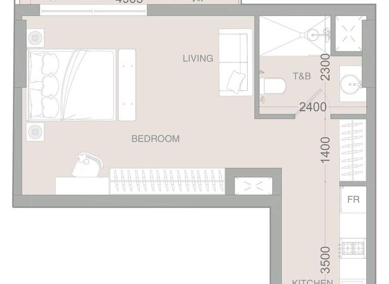 Wohnung zum Kauf provisionsfrei 199.400 € 2 Zimmer 47 m² Dubai 00000