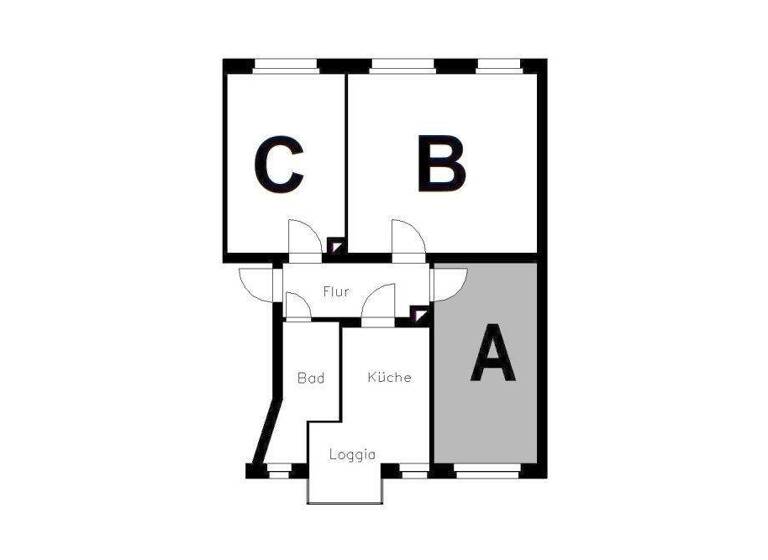 Studio zur Miete 130 € 1 Zimmer 13,6 m² 4. Geschoss Reißiger Straße 40 Stadtmitte Plauen 08525