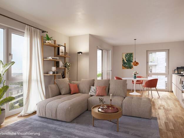 Wohnung zum Kauf - Neubau 377.000 € 2 Zimmer 59,5 m² 6. Geschoss Douglasienweg 6 Schelmenholz Winnenden 71364