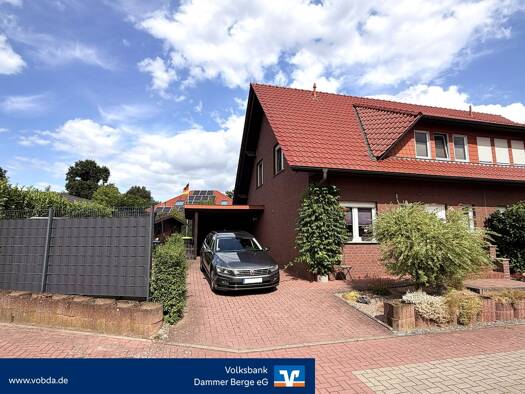 Doppelhaushälfte zum Kauf provisionsfrei 230.000 € 4 Zimmer 96 m² 403 m² Grundstück Neuenkirchen Neuenkirchen-Vörden 49434