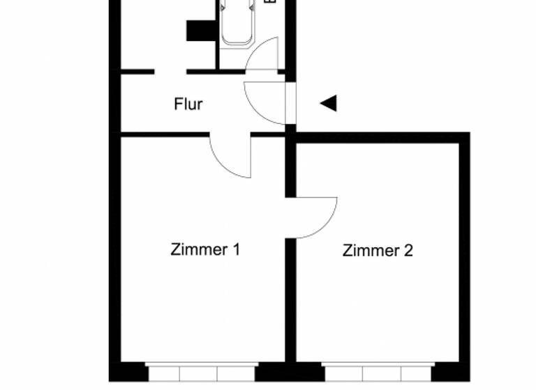 Wohnung zur Miete 374 € 2 Zimmer 48 m² 4. Geschoss Karl-Marx-Straße 170 Frankfurt Frankfurt (Oder) 15230