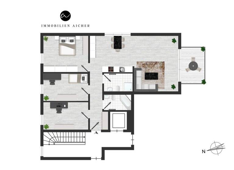 Wohnung zum Kauf 659.000 € 4 Zimmer 101 m² 3. Geschoss Mietraching Bad Aibling 83043