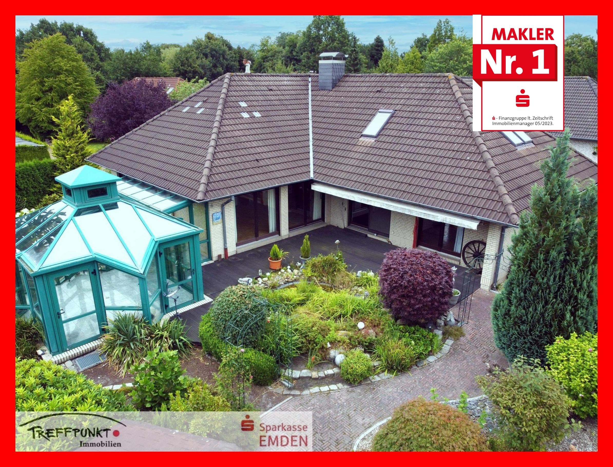 Bungalow zum Kauf 422.000 € 8 Zimmer 210 m²<br/>Wohnfläche 720 m²<br/>Grundstück Früchteburg Emden 26721