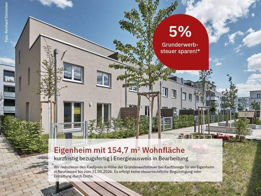 Reihenendhaus zum Kauf - Neubau provisionsfrei 868.000 € 5 Zimmer 154,7 m² 200 m² Grundstück Drosselweg 0 Neuhausen auf den Fildern 73765