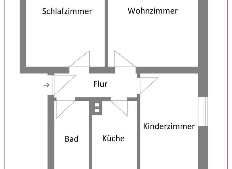 Wohnung zum Kauf 44.900 € 3 Zimmer 59 m²<br/>Wohnfläche 2.<br/>Geschoss Trossin Trossin 04880