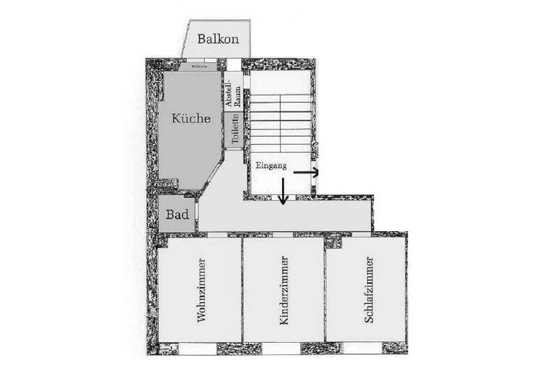 Wohnung zur Miete 345 € 3 Zimmer 76 m² 4. Geschoss frei ab sofort Herderstraße 19 Haselbrunn Plauen 08525