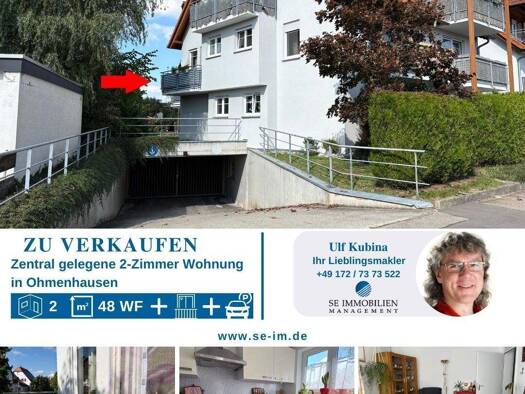 Wohnung zum Kauf 189.000 € 2 Zimmer 48 m² 1. Geschoss Ohmenhausen Reutlingen 72770