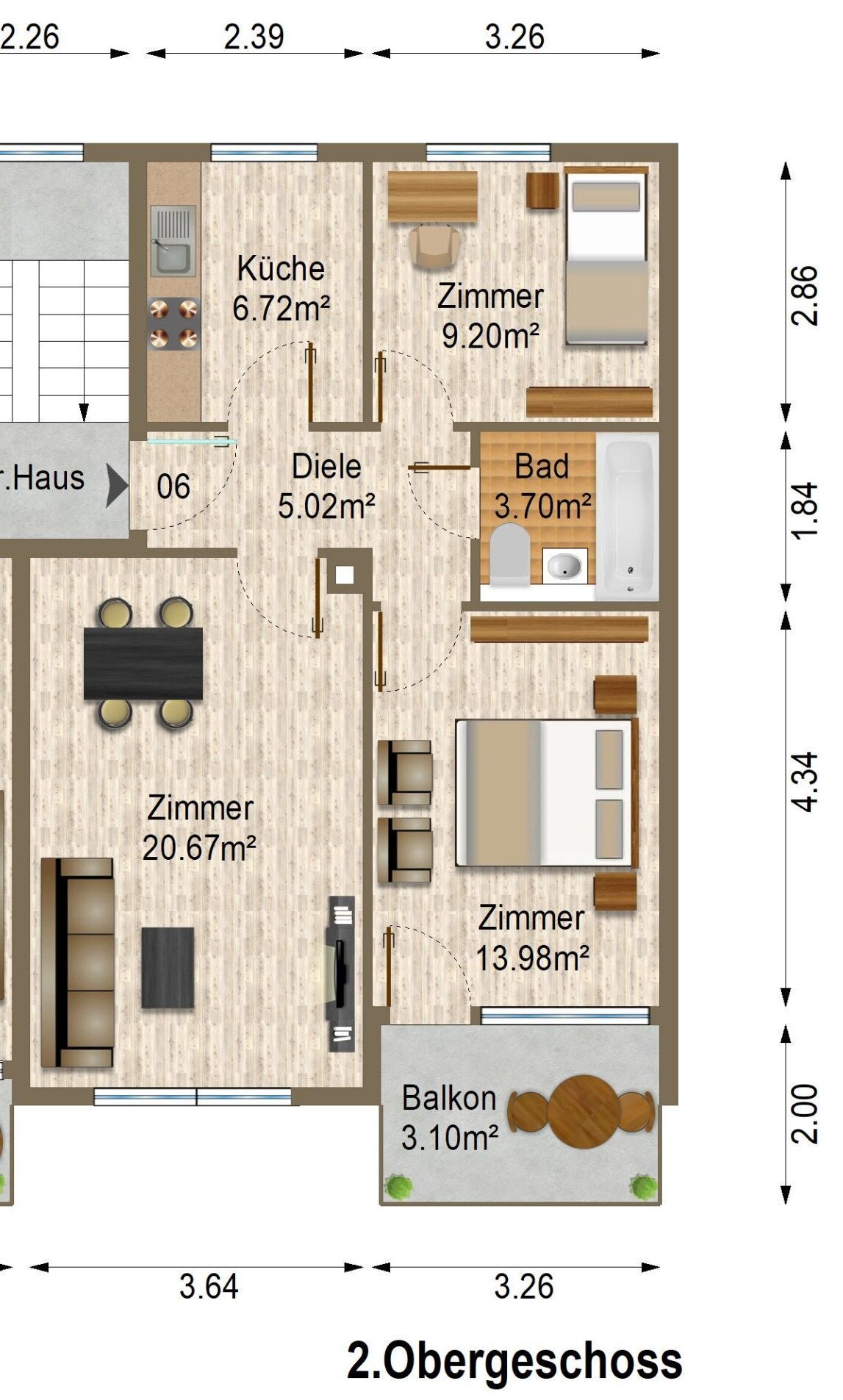 Wohnung zum Kauf 202.000 € 3 Zimmer 61 m²<br/>Wohnfläche 2.<br/>Geschoss Rollhof / Reifenhof Schwäbisch Hall 74523