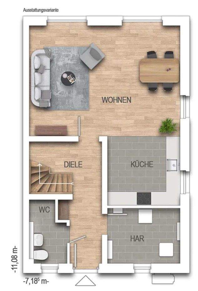 Immobilie in Klein Nordende - Willkommen Zuhause! Doppelhaushälfte mit 120 m² auf einem 380 m² großen Grundstück in 25336 Klein Nordende - Bild 1