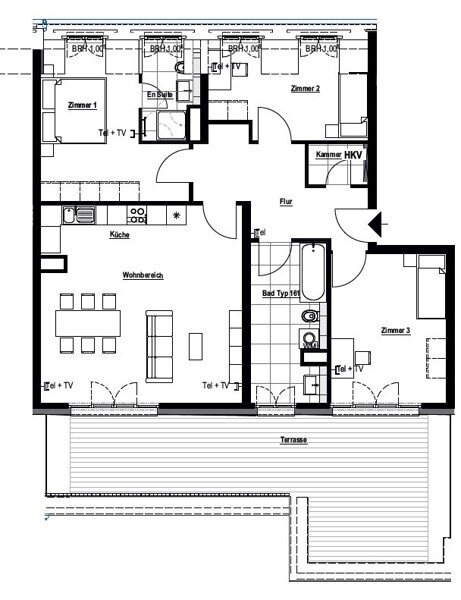 Wohnung zur Miete 1.791 € 4 Zimmer 128 m²<br/>Wohnfläche 6.<br/>Geschoss Schweriner Straße 37 Wilsdruffer Vorstadt (Ermischstr.) Dresden-Wilsdruffer Vorstadt 01067