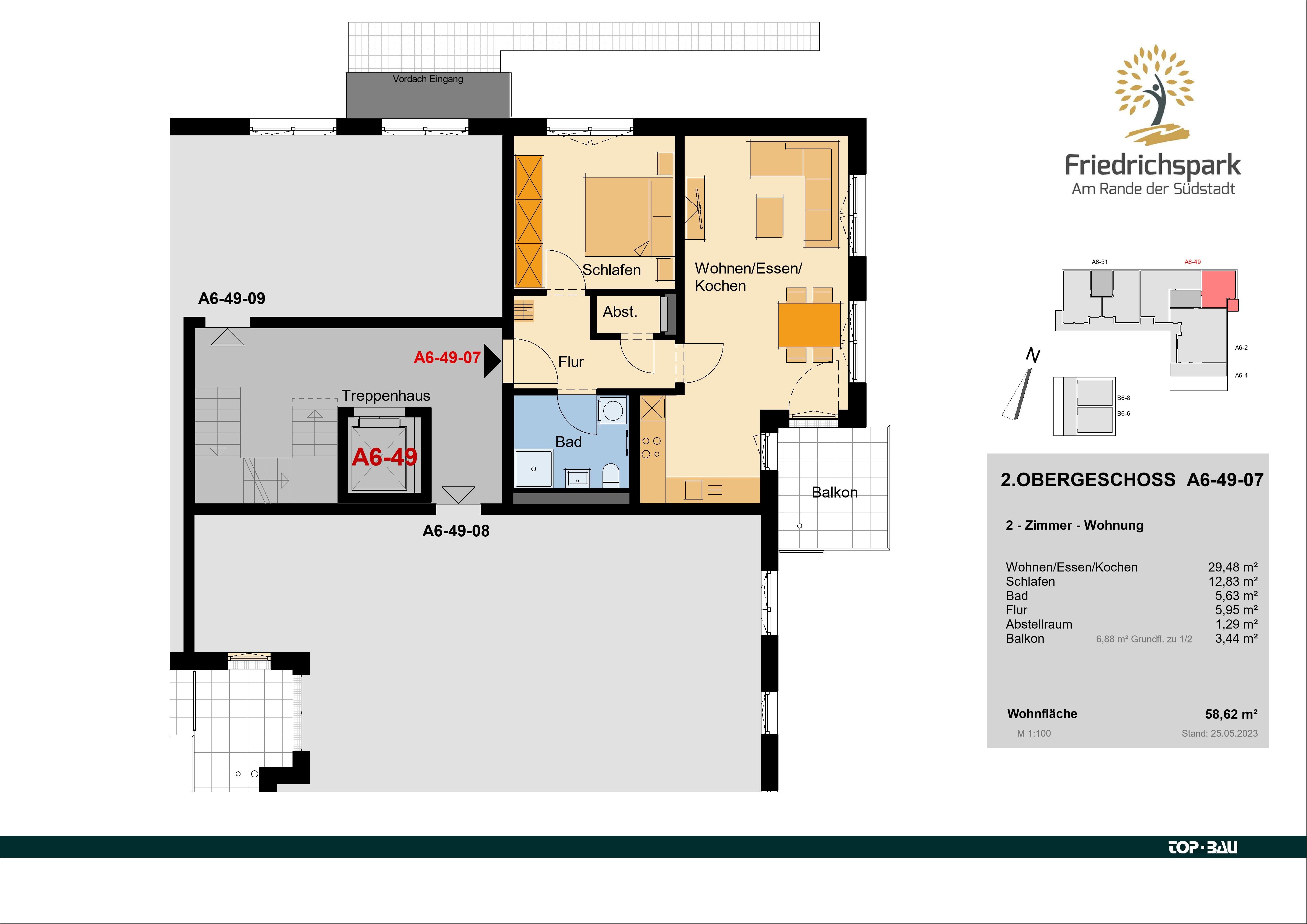 Wohnung zum Kauf provisionsfrei 315.100 € 2 Zimmer 58,6 m²<br/>Wohnfläche Vöhrenbacher Straße 49 Hubenloch Villingen-Schwenningen 78050