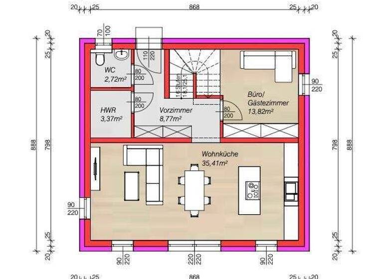 Einfamilienhaus zum Kauf 345.990 € 5 Zimmer 126 m² 500 m² Grundstück Strasshof an der Nordbahn 2231