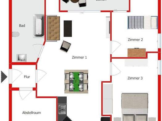 Wohnung zur Miete 660 € 3 Zimmer 80,6 m² Dillenburg 35683