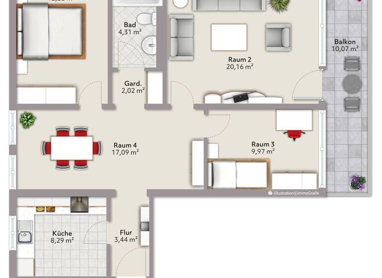Wohnung zum Kauf 249.000 € 3 Zimmer 81,5 m²<br/>Wohnfläche Bad Wörishofen Bad Wörishofen 86825