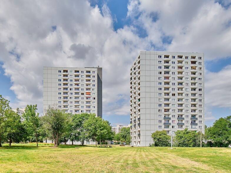 Wohnung zur Miete 264 € 1 Zimmer 26,9 m² 11. Geschoss Albert-Wolf-Platz 2 Prohlis-Süd (Spremberger Str.) Dresden 01239