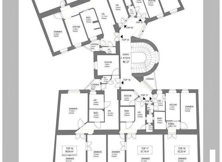 Wohnung zum Kauf 349.000 € 5 Zimmer 93,8 m² 2. Geschoss Heiligenstädter Straße Wien 1190