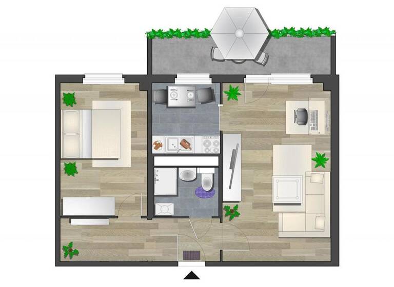 Wohnung zur Miete 279 € 2 Zimmer 52,6 m² 6. Geschoss frei ab 01.07.2026 Alfred-Neubert-Str. 3 Markersdorf Chemnitz 09123