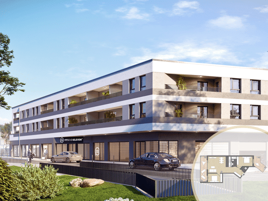 Wohnung zum Kauf - Erstbezug provisionsfrei 495.000 € 3 Zimmer 89,9 m² 1. Geschoss frei ab sofort Im Nex 5 Hattersheim Hattersheim 65795