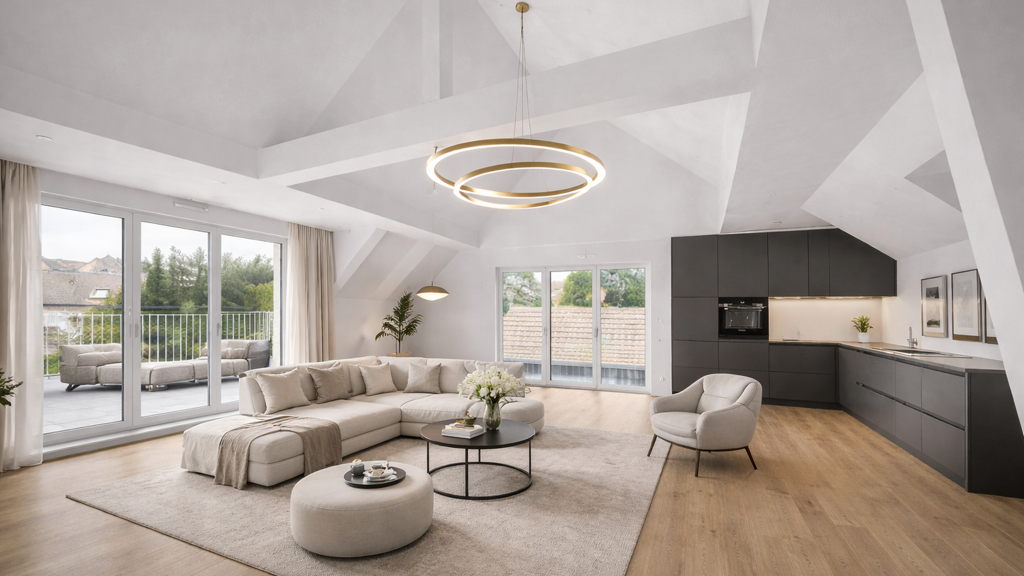 Penthouse zum Kauf - Erstbezug provisionsfrei 965.000 € 5 Zimmer 140 m² 3. Geschoss frei ab sofort Biebrich Wiesbaden 65189