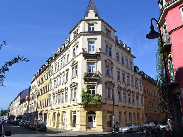 Wohnung zur Miete 310 € 2 Zimmer 34 m² Geschoss 4/4 frei ab sofort Rudolf-Leonhard-Straße 21 Leipziger Vorstadt Ortsamtsbereich Neustadt 01097