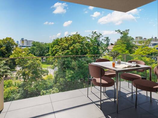 Terrassenwohnung zum Kauf - Erstbezug 656.000 € 4 Zimmer 95,3 m² 3. Geschoss frei ab 01.09.2026 Floridsdorf 1210