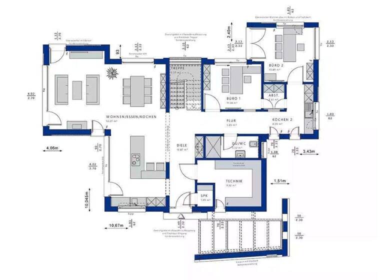 Villa zum Kauf 729.470 € 7 Zimmer 222 m² 500 m² Grundstück Loddin 17459