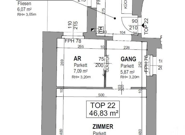 Wohnung zum Kauf 335.000 € 2 Zimmer 46,5 m² 4. Geschoss Lindengasse Wien 1070