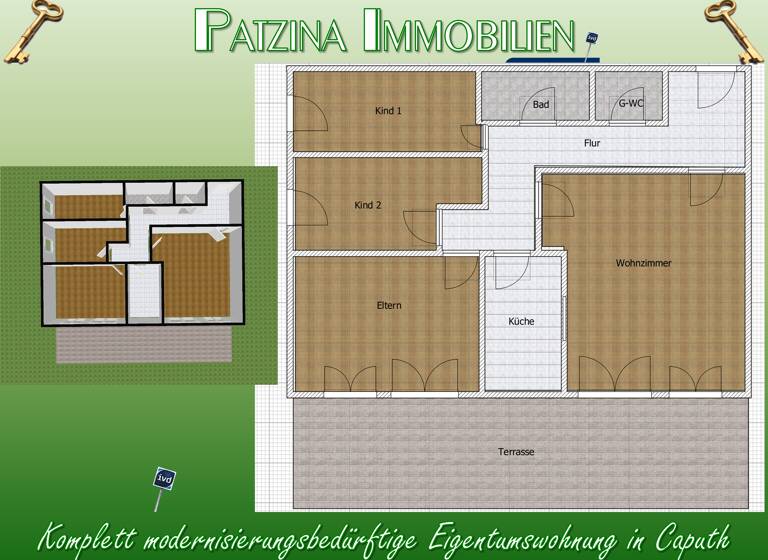Wohnung zum Kauf 379.000 € 4 Zimmer 127 m²<br/>Wohnfläche 1.<br/>Geschoss ab sofort<br/>Verfügbarkeit Schmerberger Weg 92 C Caputh Schwielowsee 14548