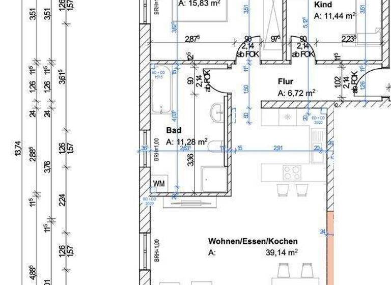Wohnung zur Miete 855 € 3 Zimmer 88,3 m² EG frei ab 15.05.2026 Haupstraße 39 Unterdietfurt 84339