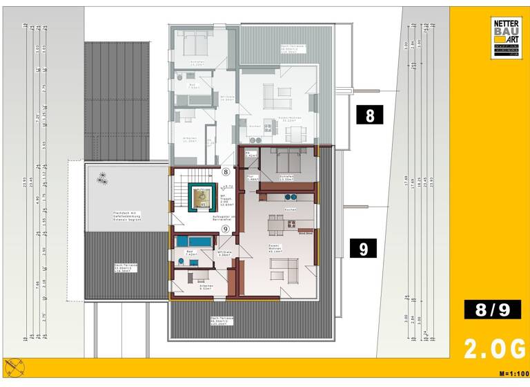 Penthouse zum Kauf provisionsfrei 721.000 € 3 Zimmer 115,4 m²<br/>Wohnfläche Dachgeschoss, 2.<br/>Geschoss Sprottauer Str. 105 Altenfurt Nürnberg 90475