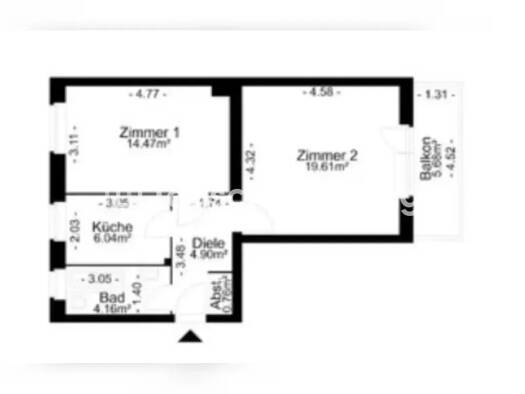 Wohnung zur Miete Tauschwohnung 568 € 2 Zimmer 53 m² 1. Geschoss Moabit Mitte 13355