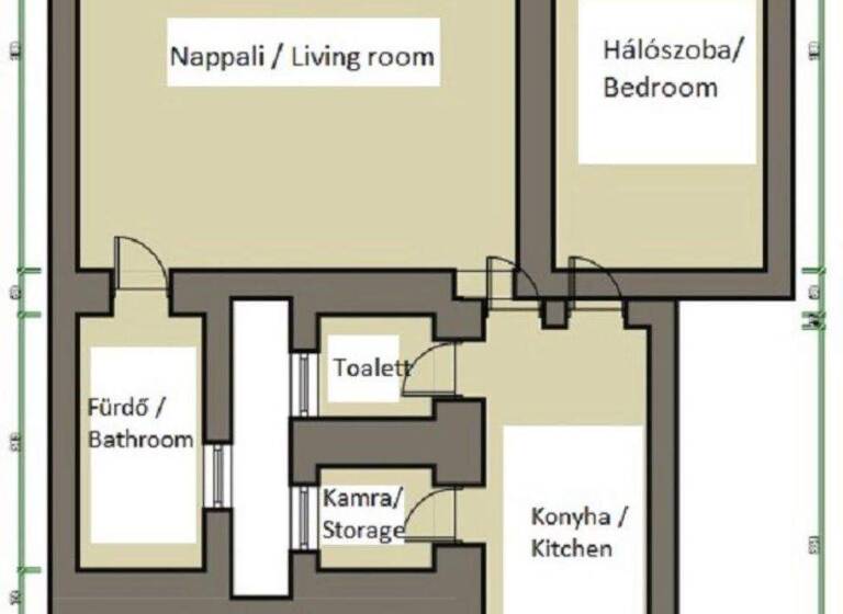 Studio zum Kauf provisionsfrei als Kapitalanlage geeignet 243.425 € 3 Zimmer 74 m² Budapest 1134