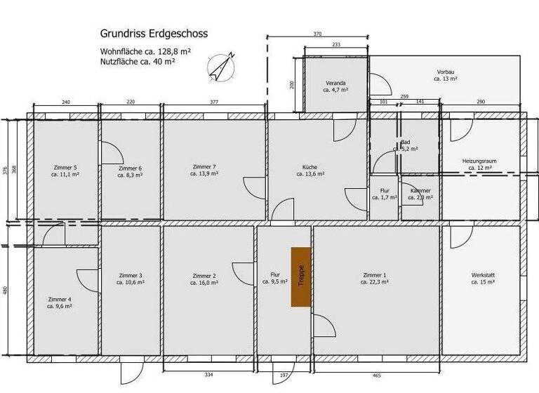 Doppelhaushälfte zum Kauf 64.000 € 8 Zimmer 145,6 m² 5.000 m² Grundstück Pritzenow Bartow / Pritzenow 17089