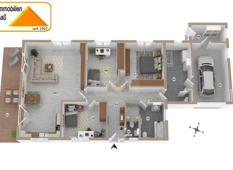 Bungalow zum Kauf 419.000 € 4 Zimmer 112 m²<br/>Wohnfläche 471 m²<br/>Grundstück Westrhauderfehn Rhauderfehn 26817
