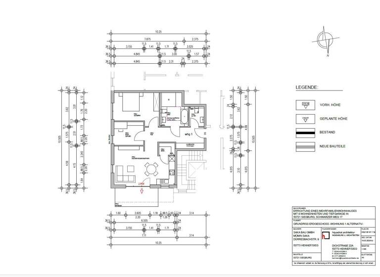Wohnung zum Kauf provisionsfrei 434.824 € 2 Zimmer 77 m²<br/>Wohnfläche EG<br/>Geschoss Siegburg Siegburg 53721
