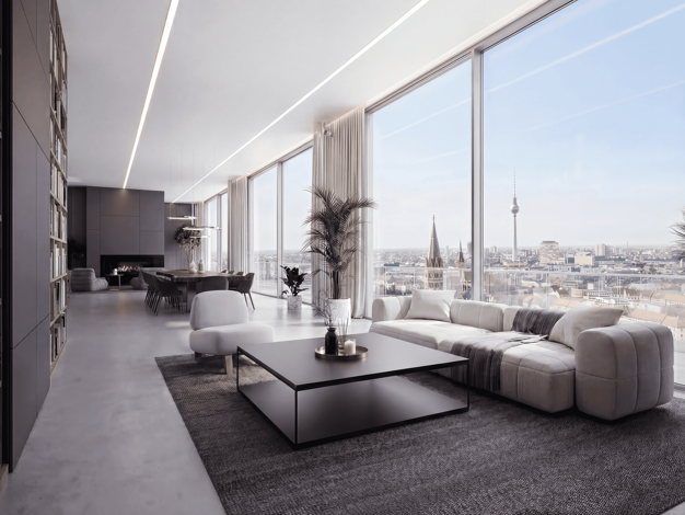 Penthouse zum Kauf - Erstbezug provisionsfrei 7.500.000 € 3 Zimmer 1.150 m² frei ab sofort Charlottenburg Berlin 10587
